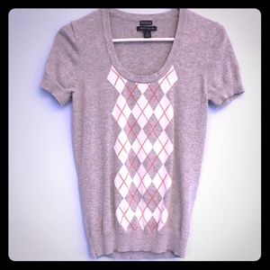 CLOSET CLOSING! Tommy Hilfiger argyle SS sweater